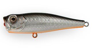 Воблер Поппер Strike Pro Bubble Pop 65,  65 мм,  8 гр,   цвет: A70-713 Black Silver OB,  (EG-046#A70-713)