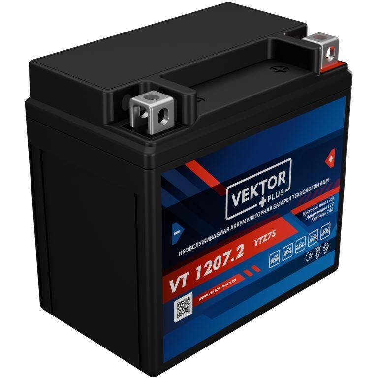 мото 12/7А VEKTOR VT 12072  Аккумулятор зал/зар.