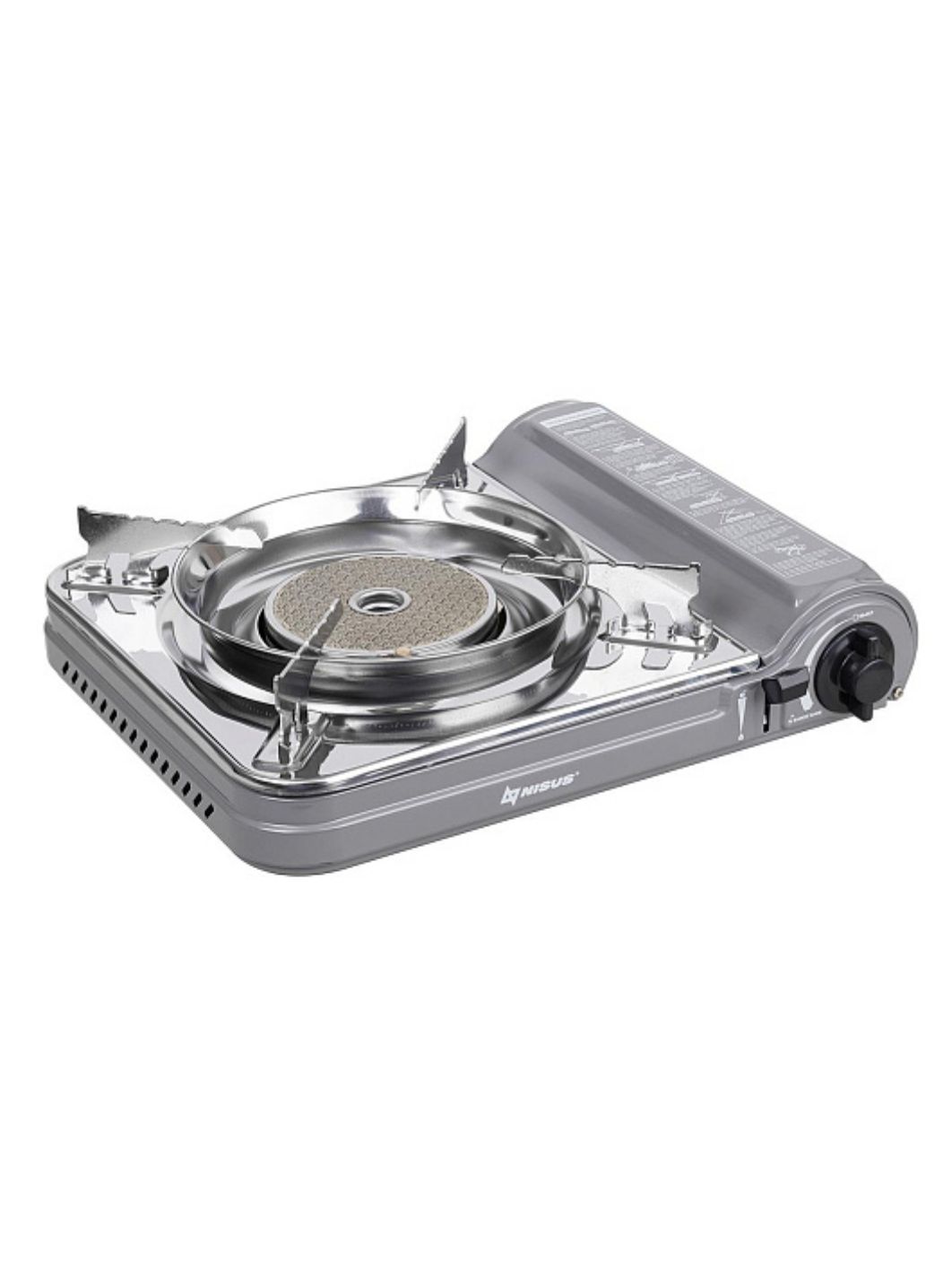 Плита газовая портативная в кейсе,  горелка керамическая,  ветрозащита (N-MS-3500CS) NISUS
