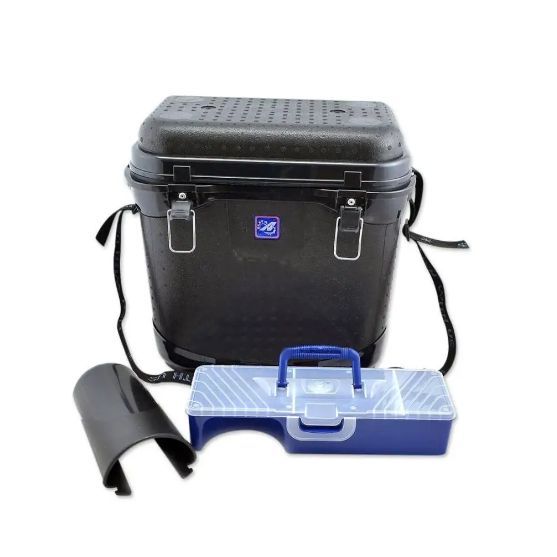 Ящик рыболова A-elita A_SputnikSilver black (в комплекте с коробкой для снастей)