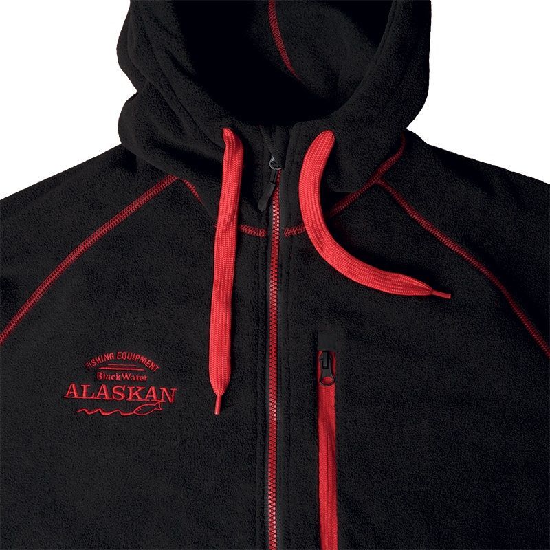 Куртка флисовая Alaskan Black Water XXL с капюшоном м