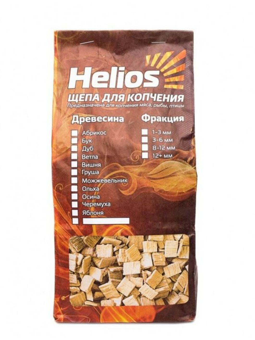 Щепа для копчения (груша) 2 л Helios