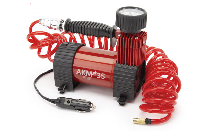 компрессор "autoprofi" акм-35 (180w,35л/мин,10атм,съемный шланг,питание от прикуривателя)