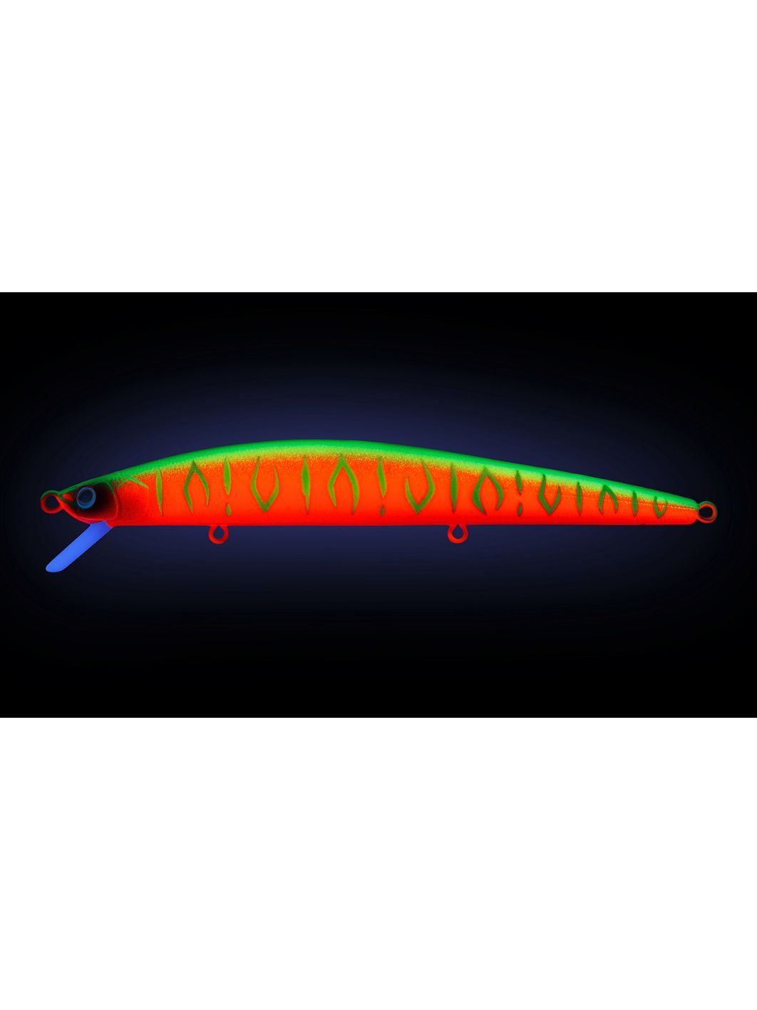 Воблер Минноу Strike Pro Slingshot Minnow 120F,  120 мм,  12, 6 гр,  Загл. 0, 5м.-1, 5м.,  Плавающий,  цвет: A230S Watermelon Mat Tiger,  (EG-145F#A230S)