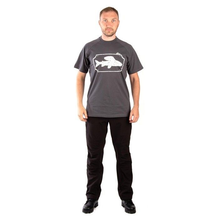 Футболка GRAYLING Siberian Silver (Сибериан Сильвер) (хлопок,  графит) (р-р XXL)