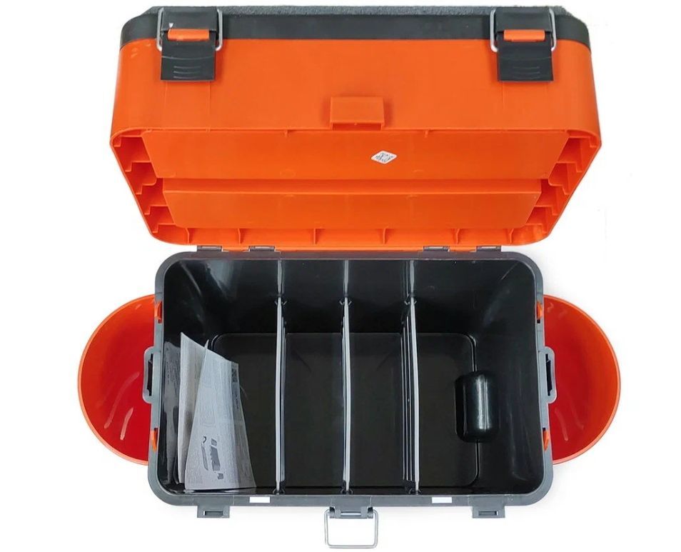 Ящик зимний "FishBox" односекционный (19л) оранжевый Helios
