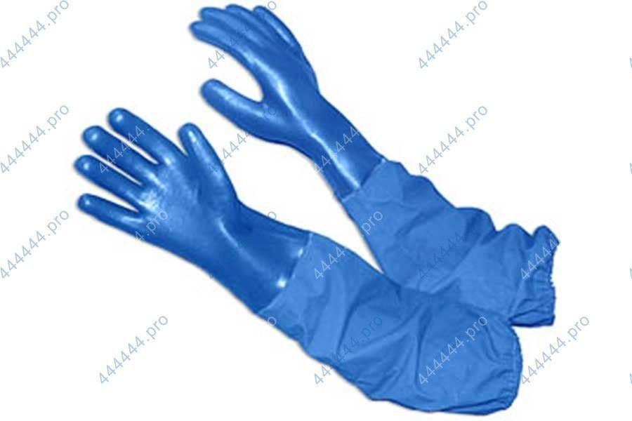 Перчатки FISHERMAN, арт.9014 sleeve,  синие ,  рукав 400мм,  р.XL