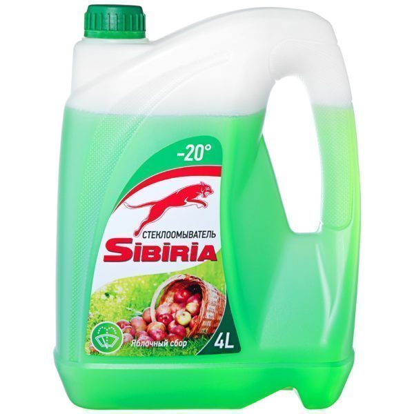 Очиститель стекла SIBIRIA -20*С 4л. аромат NEW в ассортименте