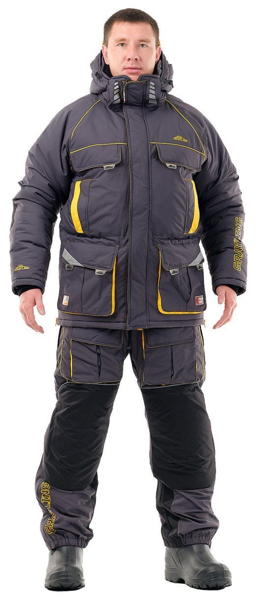 костюм «камчатка 2020» (таслан, серо-желтый) grayling (р-р 60-62 рост 170-176)