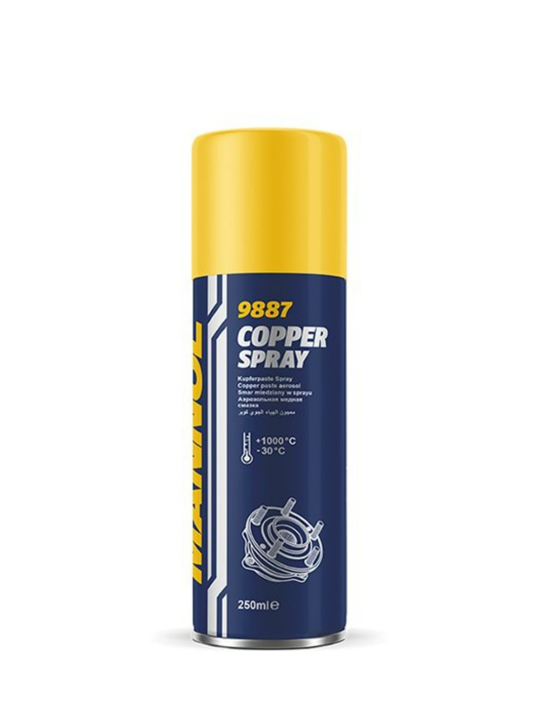 Медная смазка Mannol Copper spray 9887 250мл а/з