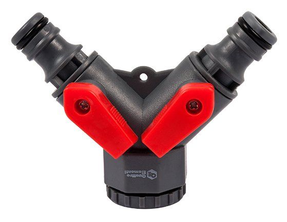 разветвитель 2-х канальный внутр. резьба 1/2" и 3/4" qe 646-027