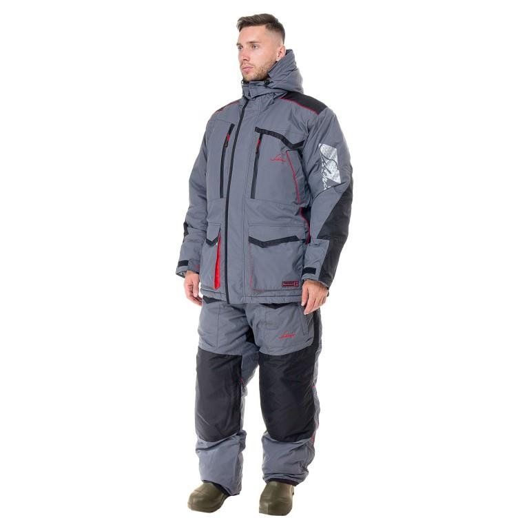 Костюм зимний поплавок Huntsman Siberia Floating,  ткань Breathable,  до -45°С,  цвет Серый/Черный (Размер:52-54,  Рост:182)