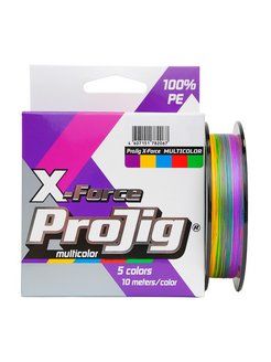 Шнур ProJig X-Force Multicolor 0, 24 мм,  17, 0 кг,  150 м