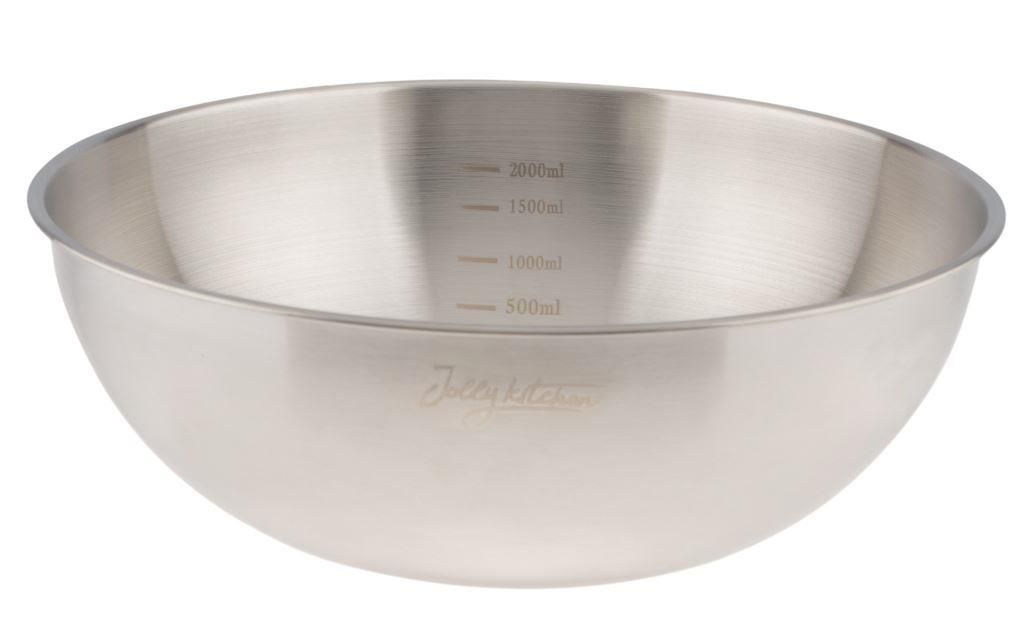 Миска-салатник Jolly Kitchen с мерной шкалой нерж.сталь 25 см