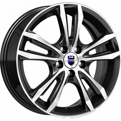 Литой диск K&K Самара 6.0 x16/5x114.3 D67.1 ET43 алмаз чёрный r74573SK комплект 4шт.