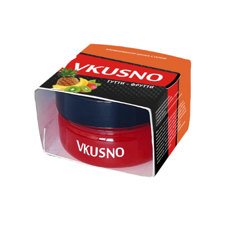 Ароматизатор "Vkusno" гелевый,  банка (Тутти-фрутти)