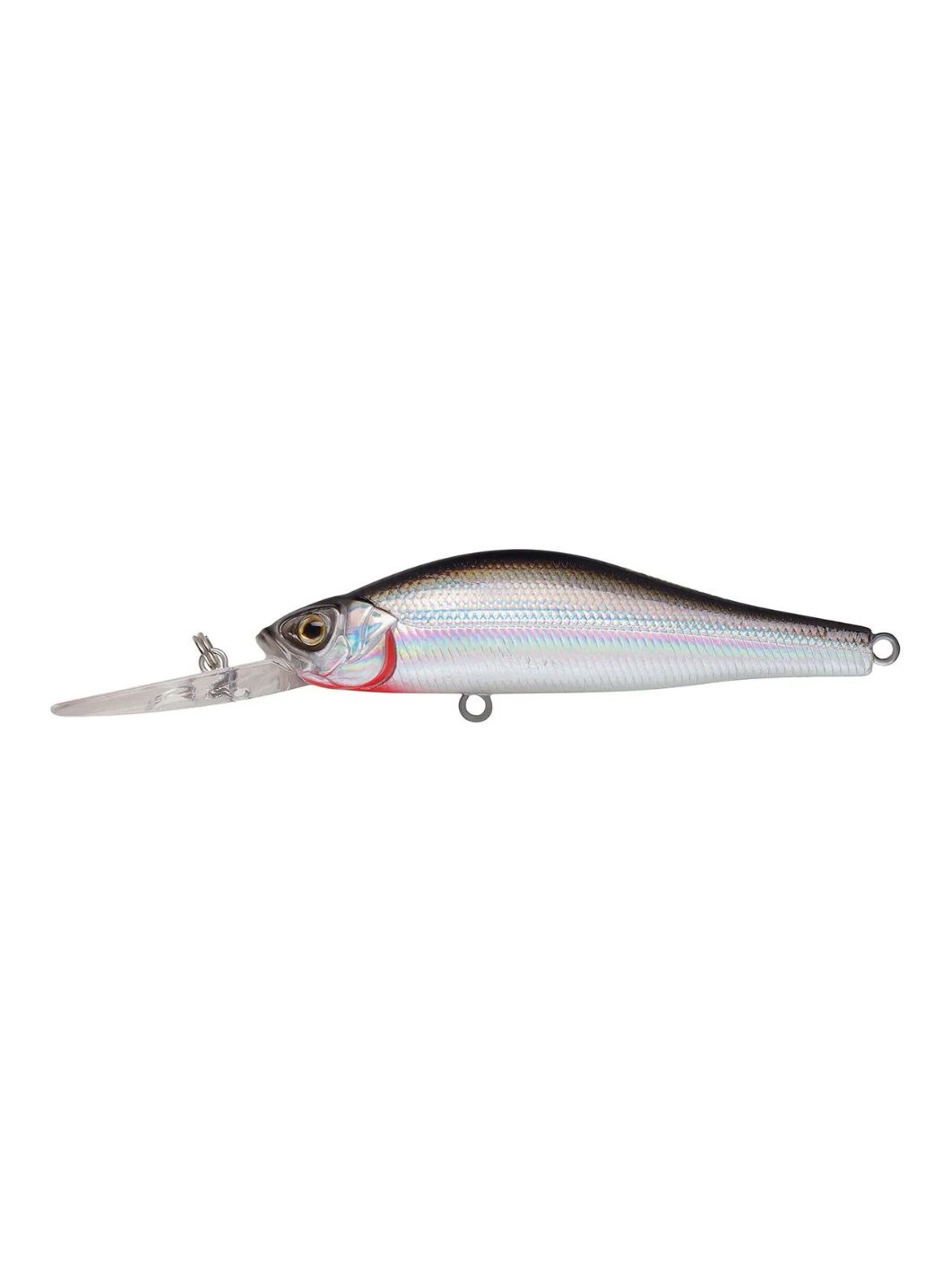 Воблер Минноу Strike Pro Archback Deep 80SP,  80 мм,  10, 8 гр,  Загл. 1, 5м.-4, 0м.,  Нейтральный,  цвет: A010-EP Black Back Silver,  (EG-125AL-SP#A010-EP)