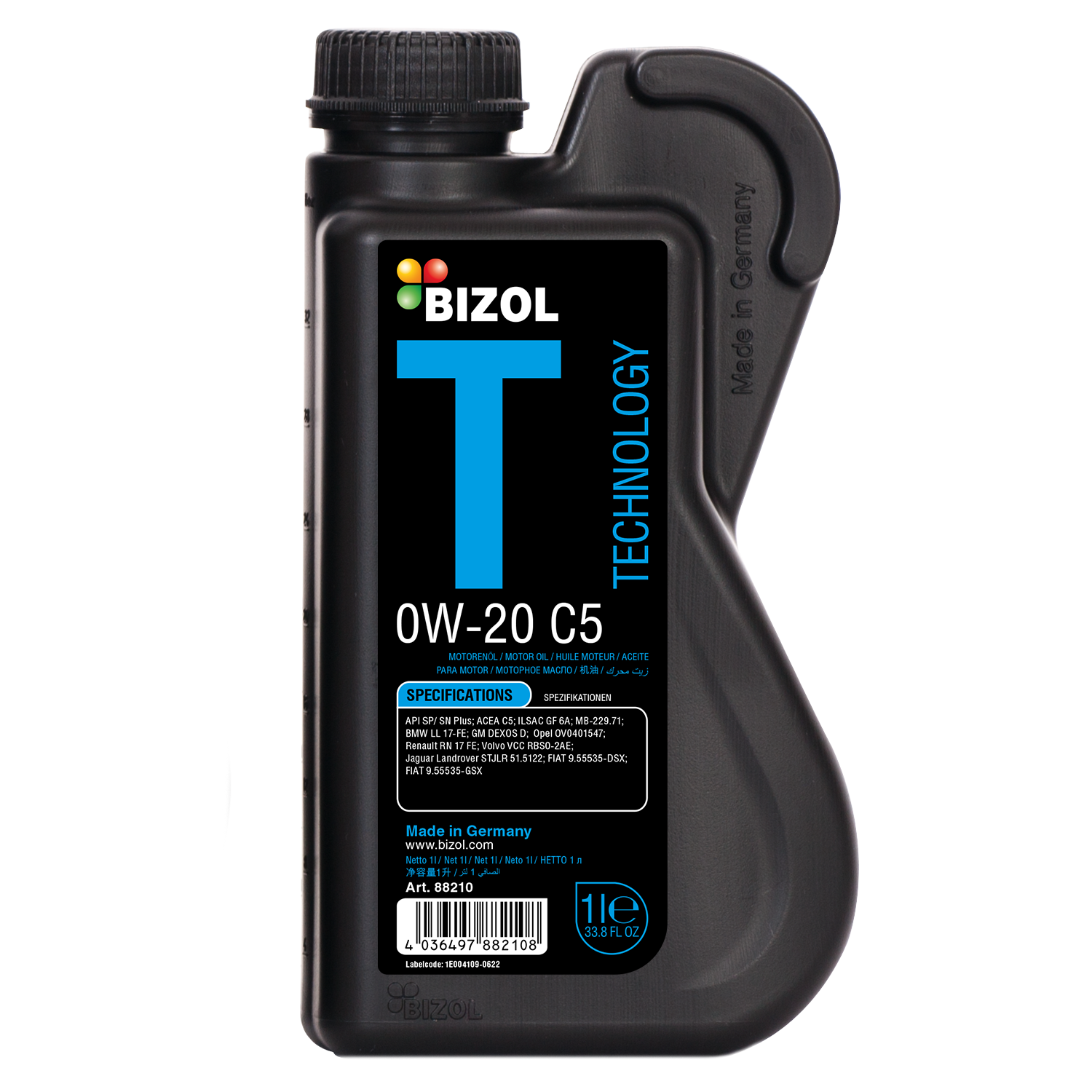 BIZOL Technology 0W20 C5 1L синтетическое моторное масло