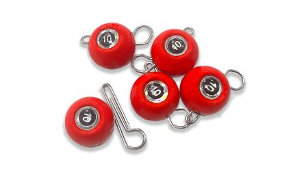 Груз Чебурашка разб. краш. Strike Pro "ШАР 3D EYE" 14 гр.,  цвет 02- красный,  5 шт/уп RPS-EYE-14#RED