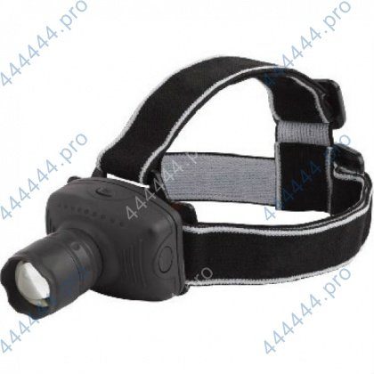 Фонарь налобный ТРОФИ TG3W (3хR03) 1св/д3W черный пластик