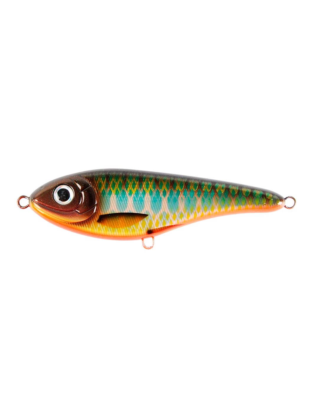 Воблер Джеркбейт Strike Pro Buster Jerk Sinking,  150 мм,  75 гр,  Загл. 0, 5м.-4, 0м.,  Тонущий,  цвет: CWC006  Green,  (EG-048#CWC006)