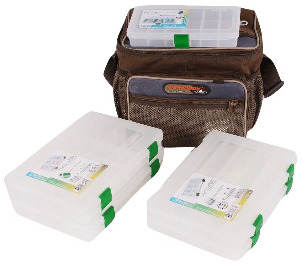 Сумка FisherBox C101 (в комплекте 5 кор. fisherbox: 250-2 шт,  250sh-2 шт,  216-1 шт.)