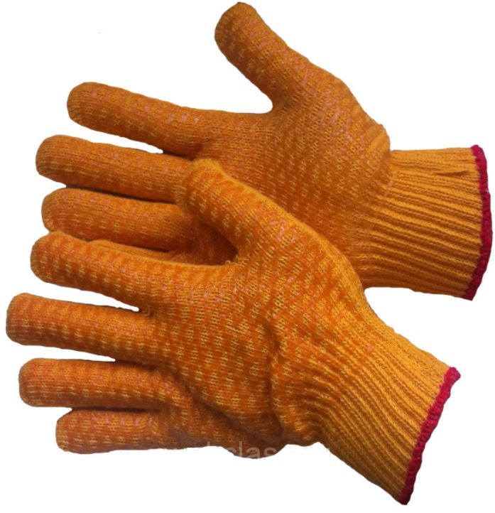 Перчатки ЗУБР с противоскользящим двухсторонним перекрестным покрытием (L-XL) (11278-XL)