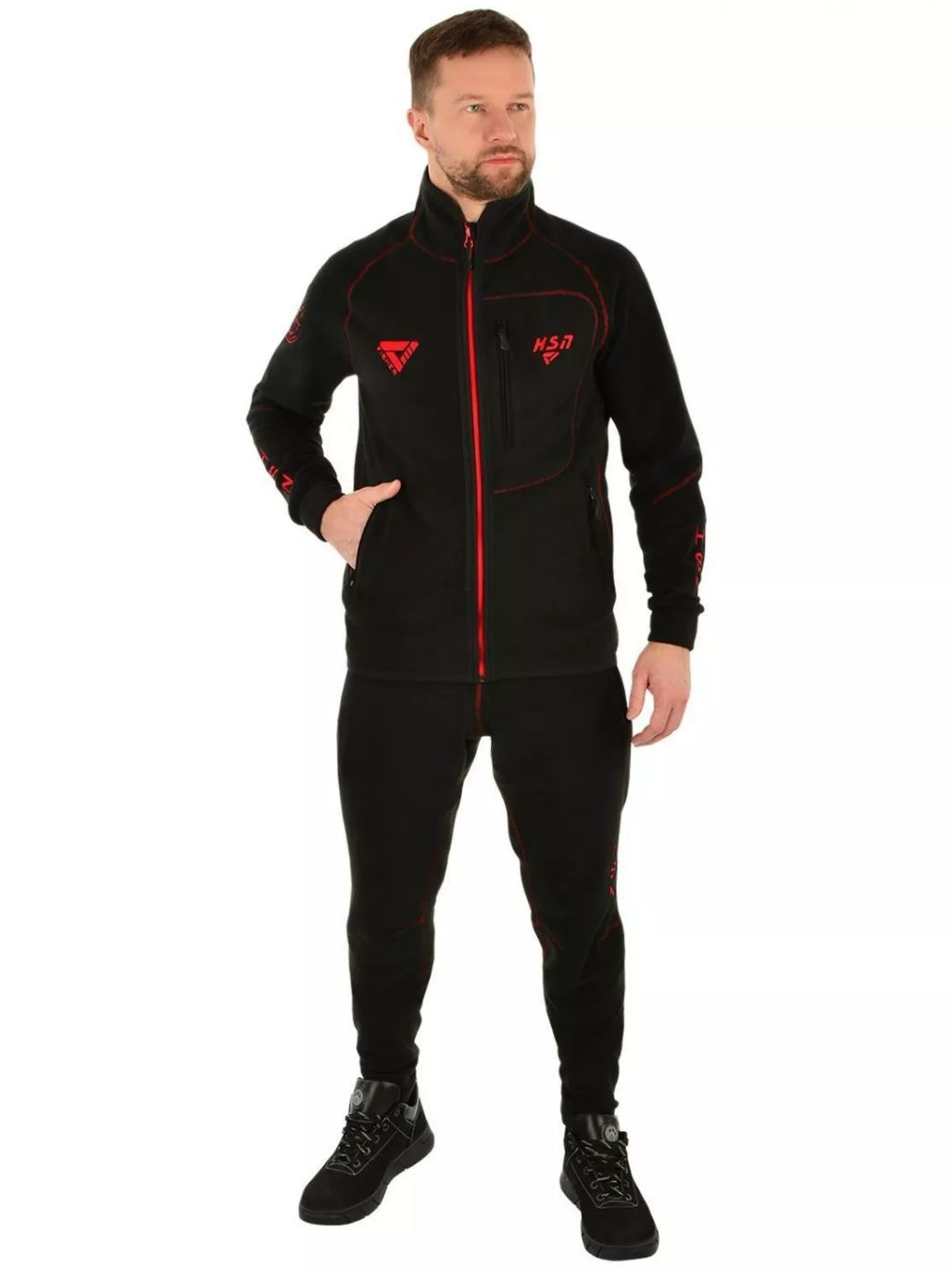 Костюм мужской "Discovery I-280",  флис,  черный (44-46/170) м