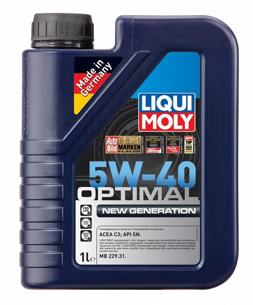 LIQUI MOLY "Optimal New Generation" 5W40 1L синтетическое моторное масло 39032