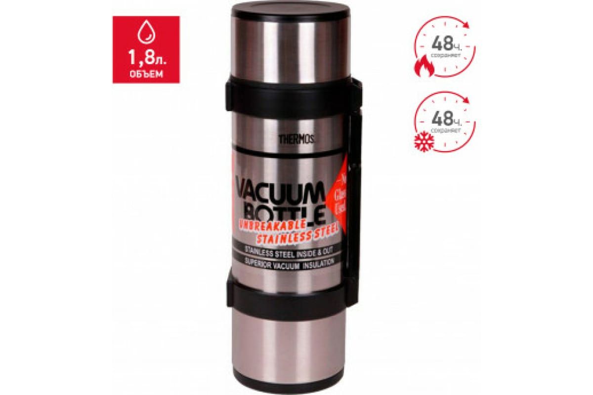 Термос для напитков THERMOS NCB-18B Rocket Bottle 1.8л нерж.сталь