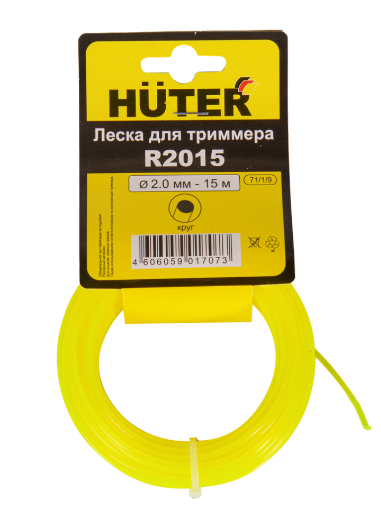 Корд триммерный Ø2.0мм круглый (15м) HUTER R2015 71/1/9
