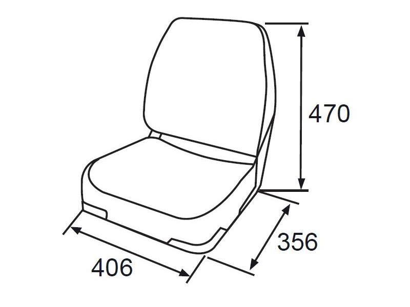 Лодочное кресло Classic Fishing Seat  (зеленый)