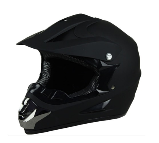 Шлем детский кроссовый MOTAX Argos G22 матовый черный (47-48) XS
