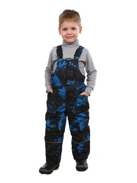 костюм детский "морозко" тк.мембрана drylaw  цв.черный/синий р.146