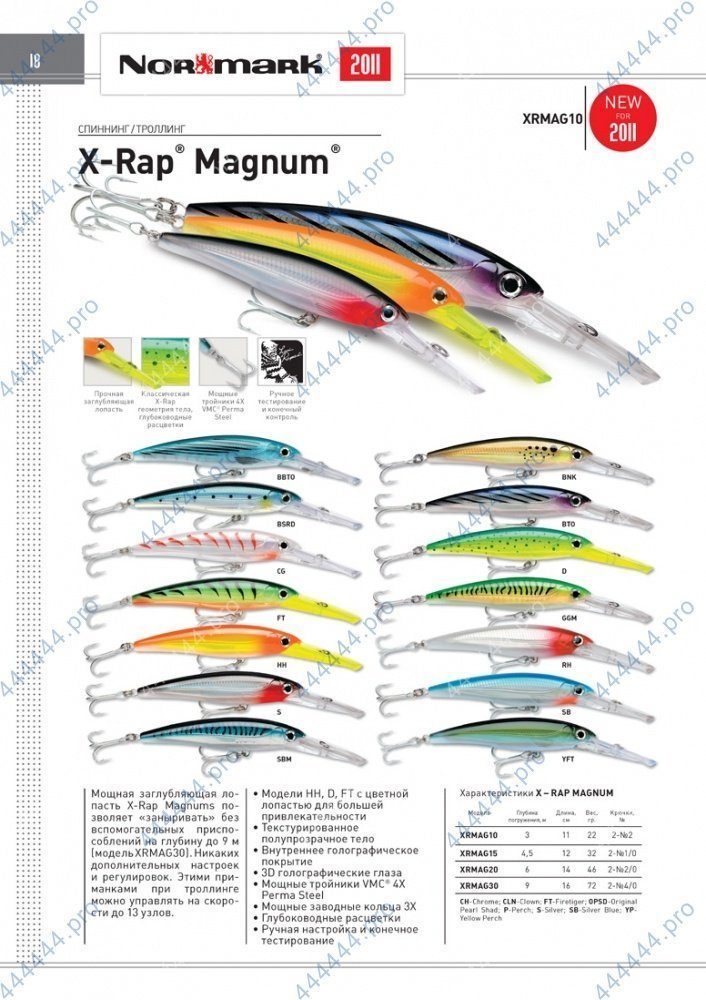 Воблер  Rapala XRMAG20 в асс.