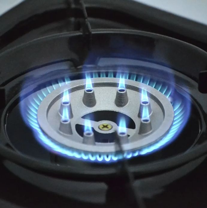 Плита газовая настольная "СЛЕДОПЫТ - MaximuM",  двойная (с переходником)