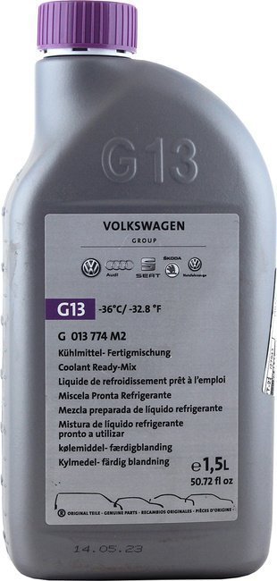 Антифриз VAG G13 1,5л. фиолетовый готовый G 013 774 M2