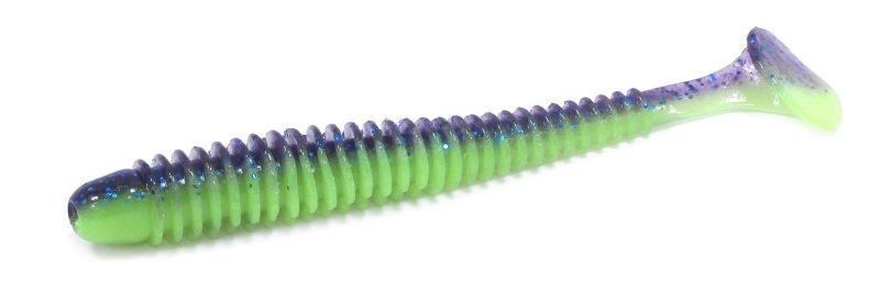Приманка съедобная Keitech Swing Impact 4" PAL #06 Violet Lime Belly