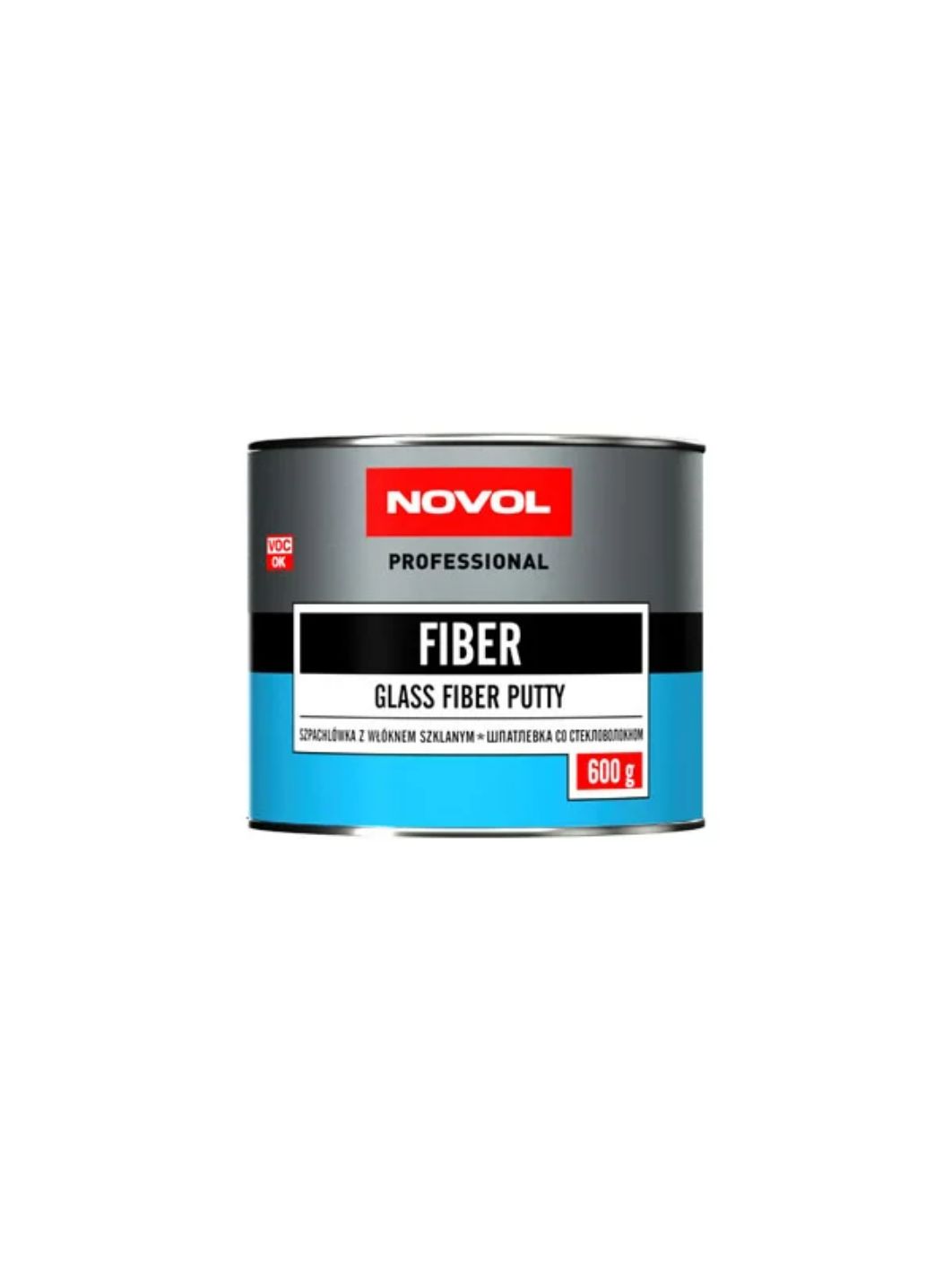 Шпатлевка NOVOL 1222 FIBER 600гр стекловолокно