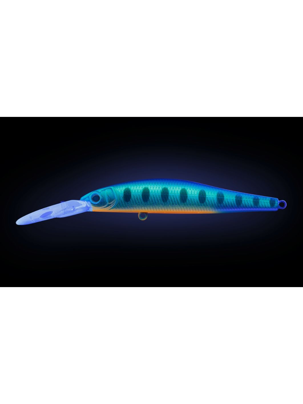 Воблер Минноу Strike Pro Jumper DR 90SP,  90 мм,  11 гр,  Загл. 1, 5м.-3, 0м.,  Нейтральный,  цвет: A150-713 UV Blue Silver OB,  (EG-192BL-SP#A150-713)