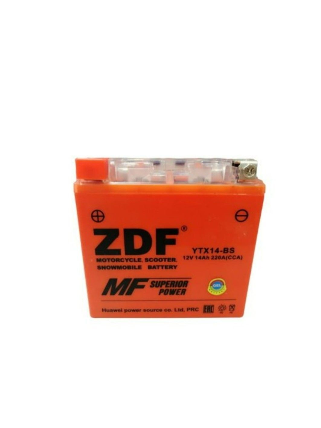 Аккумулятор ZDF 1214.2 GEL Orange YTX14-BS 150*87*145