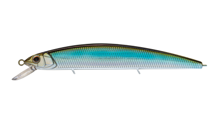 Воблер Минноу Strike Pro Montero 130SP,  130 мм,  20, 6 гр,  Загл. 1, 0м.-2, 0м.,  Нейтральный,  цвет: 611T Silver Blue Smelt,  (EG-190B-SP#611T)