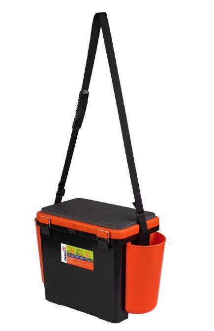 Ящик зимний "FishBox" односекционный (19л) оранжевый Helios