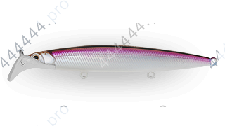 Воблер Минноу Strike Pro Scooter Minnow 110F,  110 мм,  11, 8 гр,  Загл. 1, 5м.-2, 5м.,  Плавающий,  цвет: A53-EP Silver Smelt UV,  (EG-186F#A53-EP)