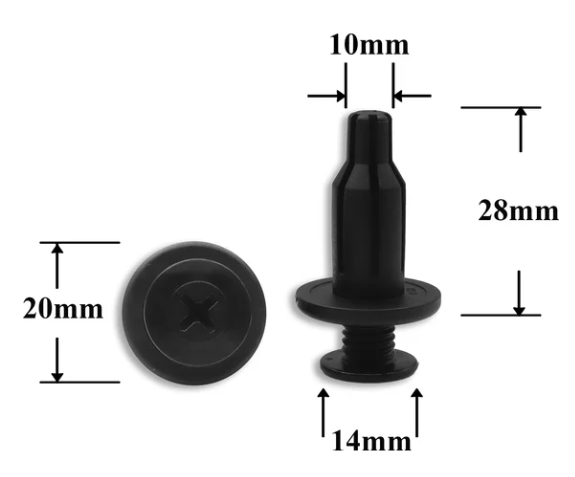 Клипса //71322/ кнопочно-винтовая бампера,  крыльев Daewoo,  GM,  Honda (94530624)