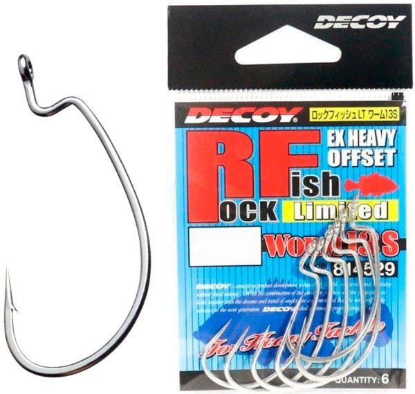 Крючок Decoy офсетный Worm 13 #1/0 (7 шт.)