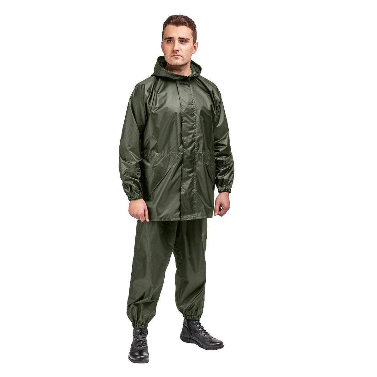 Костюм ветровлагозащитный Походный,  цв.зеленый PU 5000 р.56 (T-KS-VVZ-3XL-PU5-002) Helios