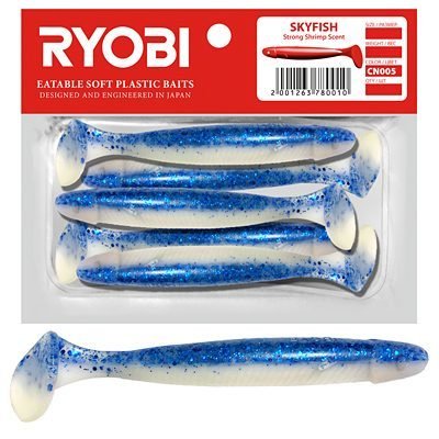 Риппер Ryobi SKYFISH (109mm), цвет CN005 (blue boy), (3 шт)