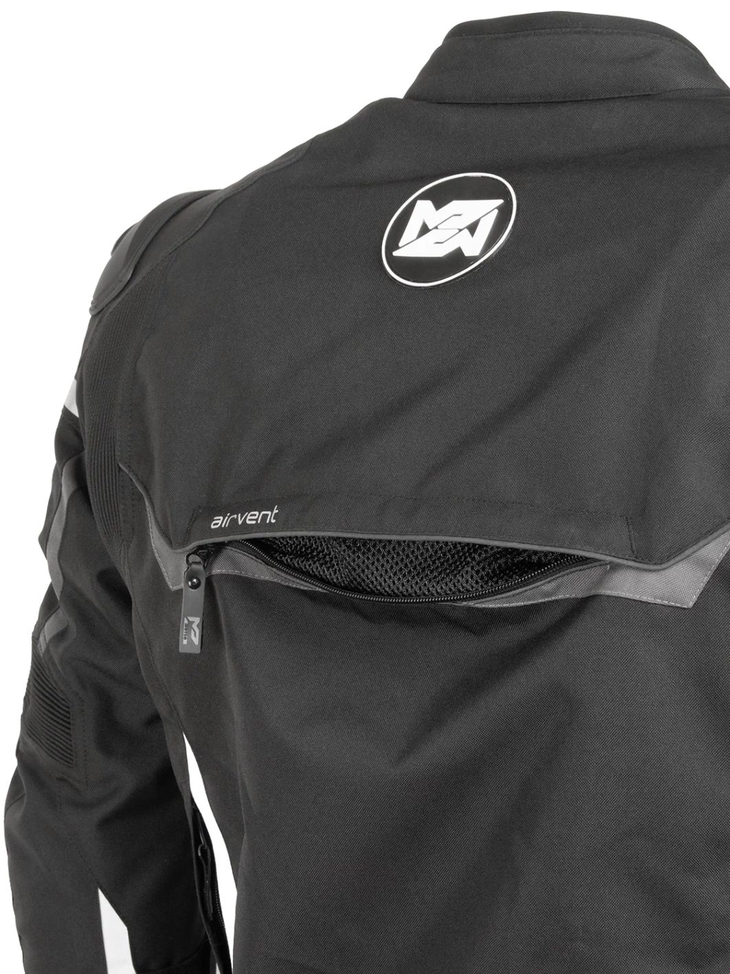 Куртка текстильная MOTEQ GRAY черно-серая 3XL