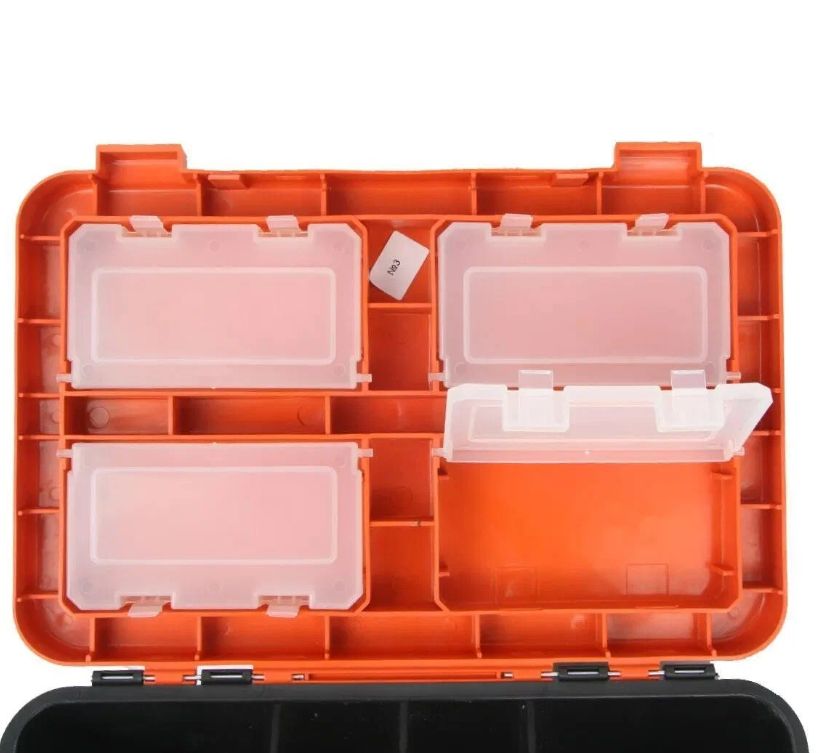 Ящик зимний "FishBox" односекционный (19л) оранжевый Helios